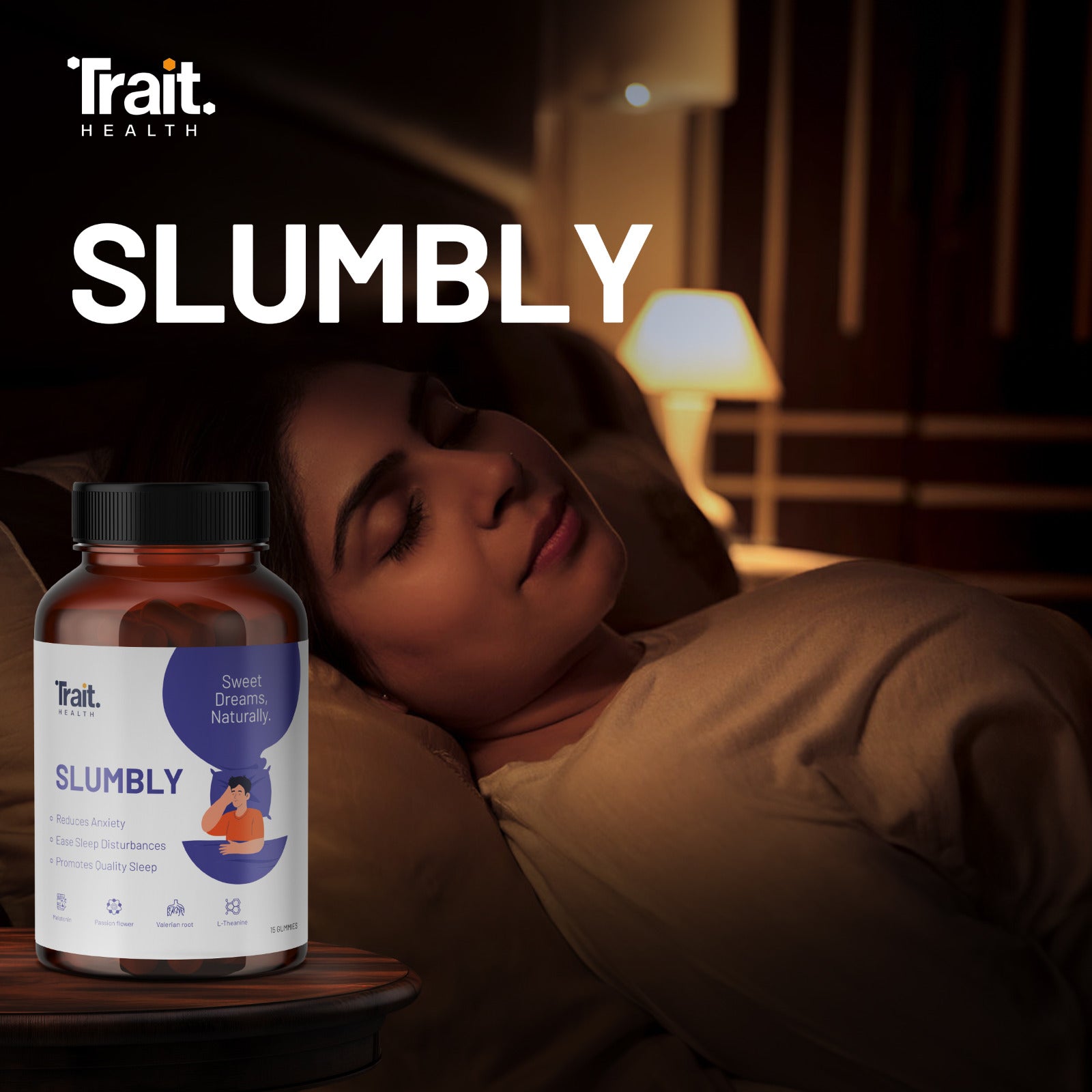 Slumbly | Natural Sleep Gummies for Restful Nights (Buy 1 Get 1 Free)